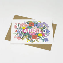 Load image into Gallery viewer, Wedding Card - Floral Married
