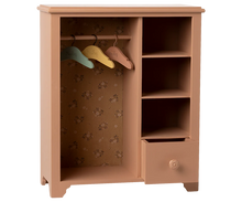 Load image into Gallery viewer, Maileg Large Wooden Wardrobe - Dark Pink
