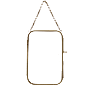 Brass Hanging Frame - Rounded Edge 13x20cm