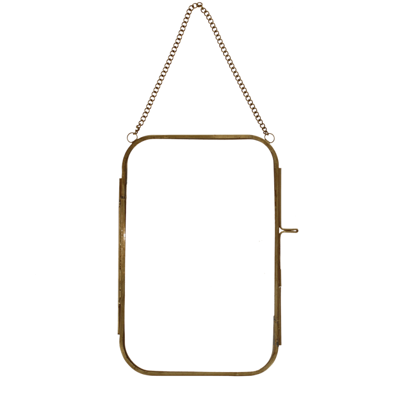 Brass Hanging Frame - Rounded Edge 13x20cm