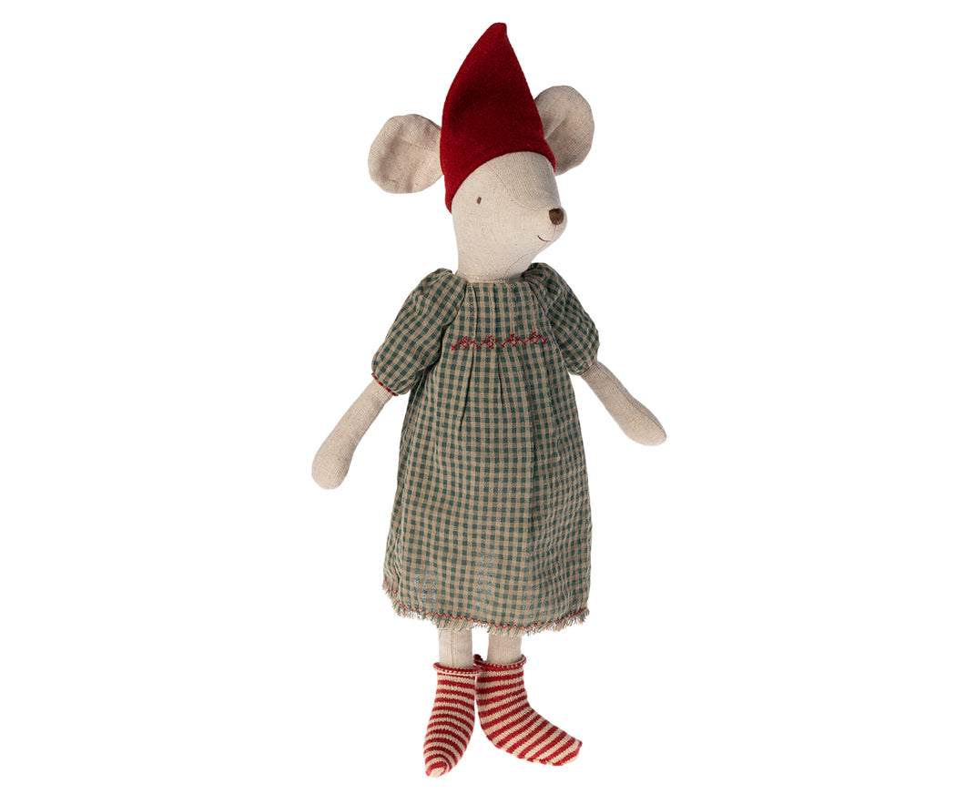 Maileg Christmas Mouse, Medium - Girl