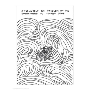 David Shrigley Postcard - No Problem At All