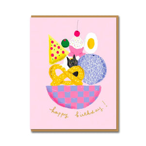 Favourite Things Happy Birthday Card By Carolyn Suzuki