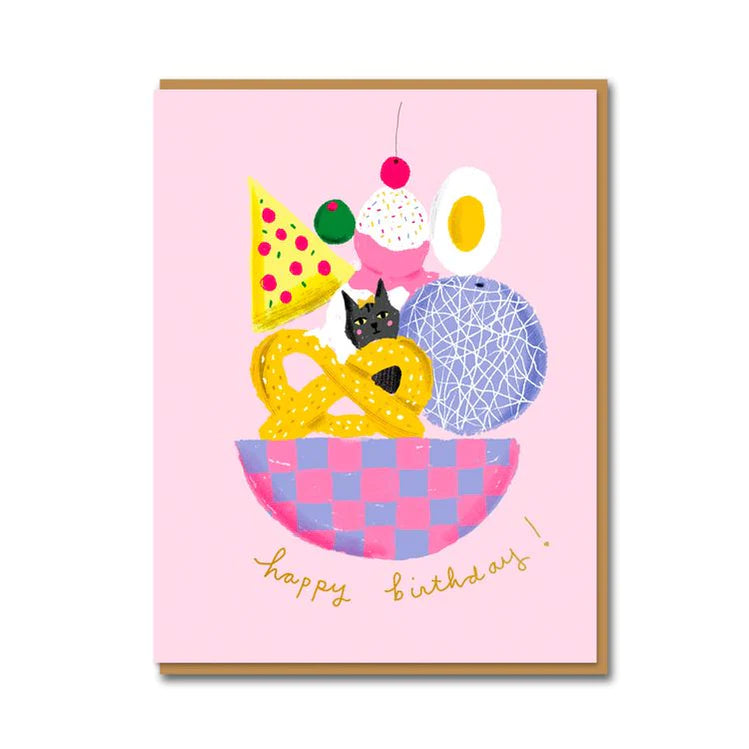 Favourite Things Happy Birthday Card By Carolyn Suzuki