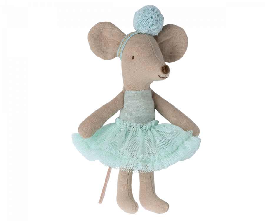 Maileg Ballerina Mouse - Little Sister - Light Mint