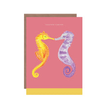 Load image into Gallery viewer, Greetings Card - Seahorses by Hutch Cassidy
