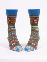 Load image into Gallery viewer, Left The Seat Up Men’s Crew Socks by Blue Q

