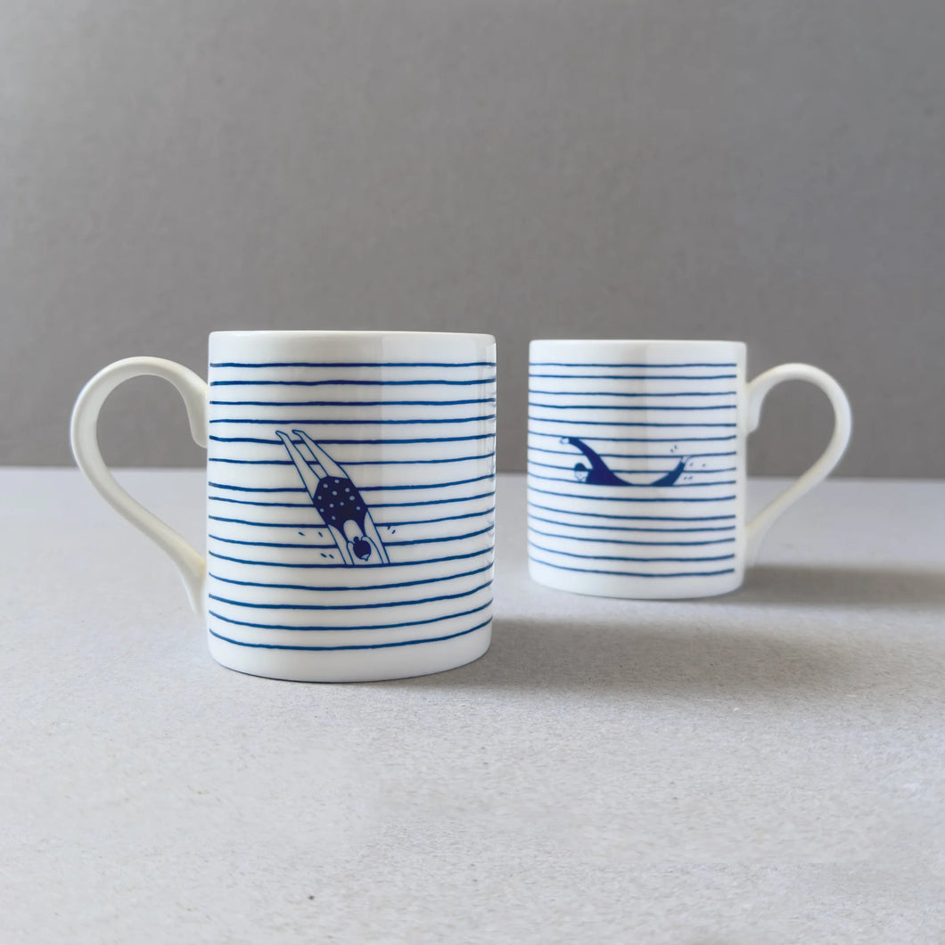 Oldfield Design Co. China Mug - Swimming