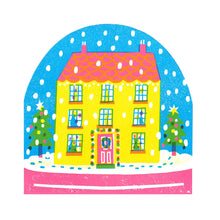 Load image into Gallery viewer, The Printed Peanut Snow Globe Card - Large House
