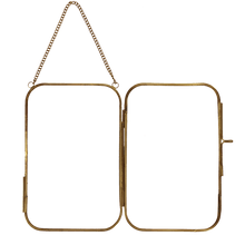 Load image into Gallery viewer, Brass Hanging Frame - Rounded Edge 13x20cm
