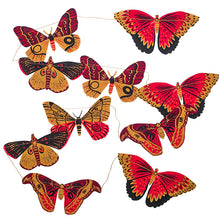 Load image into Gallery viewer, East End Press Colourful Butterflies Paper Garland
