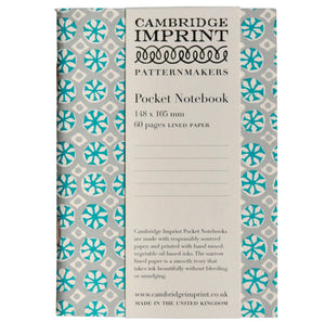 Pocket Notebook - Sea Urchin Aquamarine by Cambridge Imprint