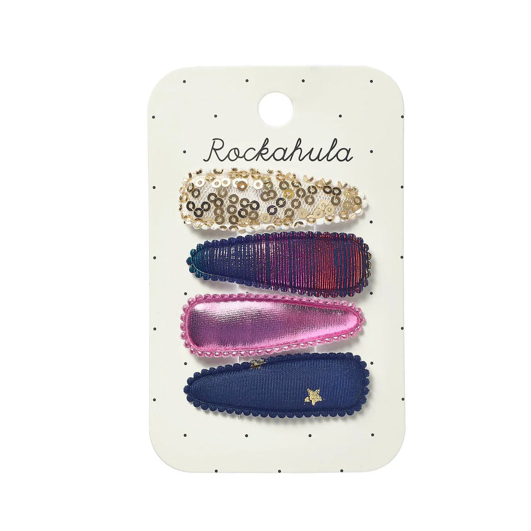 Rockahula Kids Fabric Hair Clips - Disco Fever
