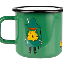 Load image into Gallery viewer, Muurla Enamel Moomin Mug 3.7dl - Snufkin Green
