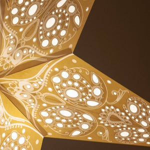 Paper Star Lantern - Lace Natural Stone