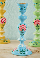 Load image into Gallery viewer, Chrysanthemum XL Hand Painted Candlestick
