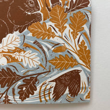 Load image into Gallery viewer, Concertina Card - Autumn Leaves - Squirrel
