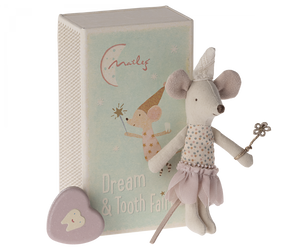 Maileg - Tooth Fairy Mouse Little Sister In Matchbox