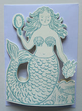 Load image into Gallery viewer, Elizabeth Harbour Stand Up Greeting Card - Mermaid
