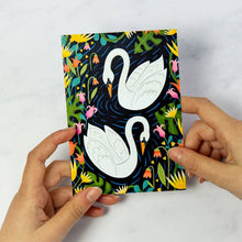 Load image into Gallery viewer, Maz Leyden Greeting Card - Swans
