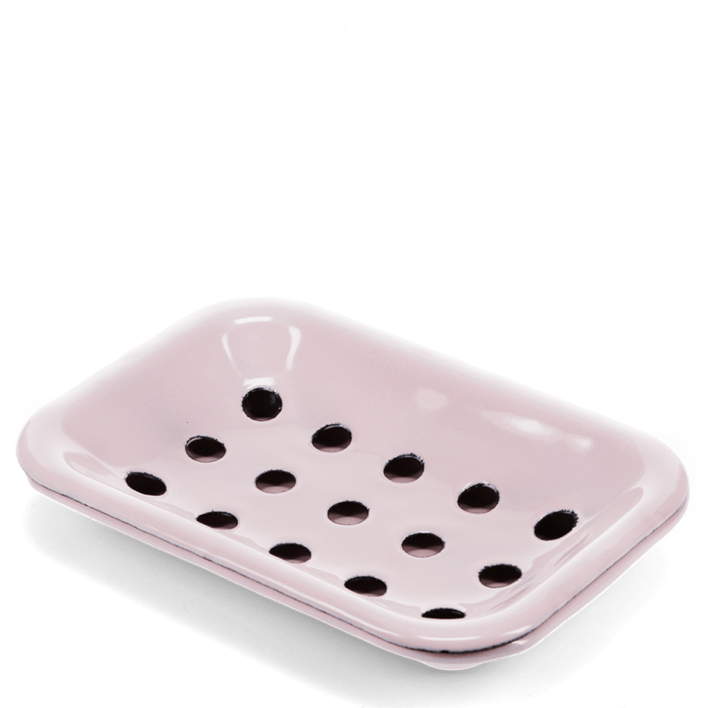 Enamel Soap Dish - Pink