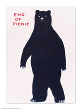 Load image into Gallery viewer, A6 Art Postcard By David Shrigley - End of Picnic
