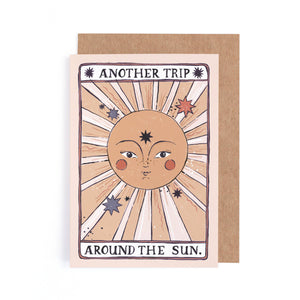 Tarot Sun Birthday Card | Tarot Card | Sun Greeting Cards