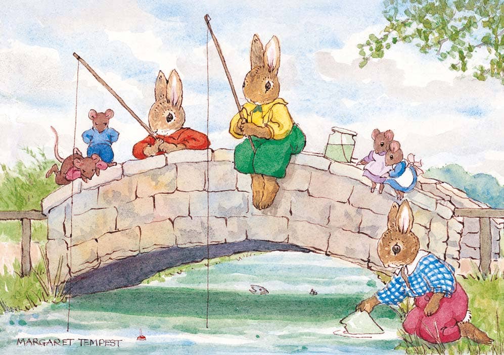 The Bridge - Margaret Tempest Postcard