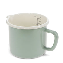 Load image into Gallery viewer, Enamel Measuring Jug 1 Ltr - Pistachio Green
