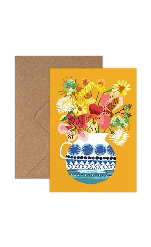 Brie Harrison Greetings Card - Festival Flowers