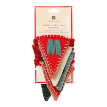 Load image into Gallery viewer, Talking Tables Merry Christmas Felt Bunting - 2m
