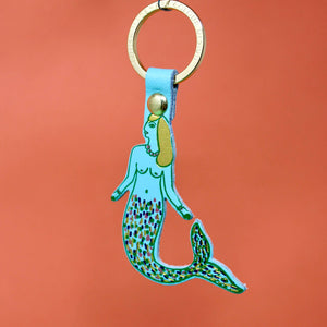 Mermaid Key Fob - Turquoise