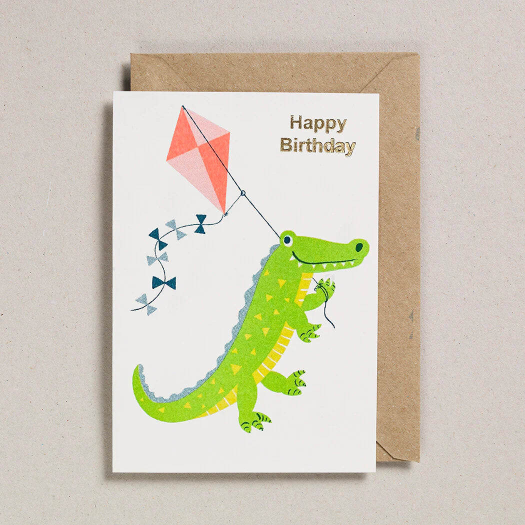 Happy Birthday Croc Card by Petra Boase
