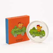 Load image into Gallery viewer, Richard Scarry Round Trinket Tray - Pickle Car
