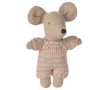 Load image into Gallery viewer, Maileg Sleepy Baby Mouse In Carry Cot - Rose
