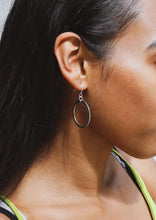 Load image into Gallery viewer, Pivot Silver Hoop Earrings - Angie
