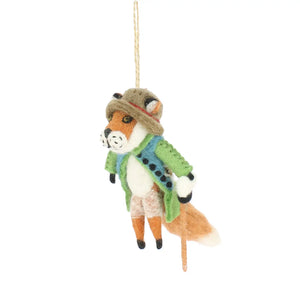 Fiona Walker Felt Decoration - Festive Forest Fox