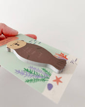 Load image into Gallery viewer, Sea Otter Die Cut Single Sticky Notes
