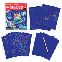 Load image into Gallery viewer, Cosmic Galaxy Scratch &amp; Sparkle Art Activity Kit
