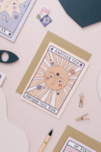 Load image into Gallery viewer, Tarot Sun Birthday Card | Tarot Card | Sun Greeting Cards
