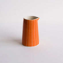 Load image into Gallery viewer, Musango Creamer Sgrafitto Stripe  - Tangerine
