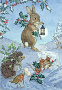 The Porch Fairies Christmas Card - Christmas Animals