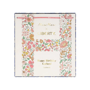 Meri Meri Liberty Print Garland - Happy Birthday