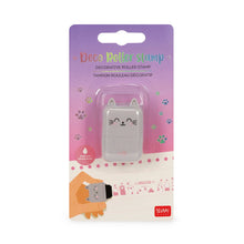 Load image into Gallery viewer, Legami Decorative Roller Stamp - Cat - Pink Ink
