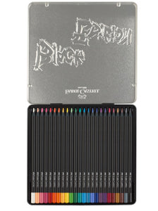 Faber-Castell Colour Pencils Tin Of 24 - Black Edition