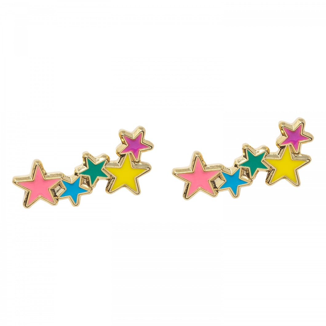 Acorn & Will Enamel Earrings - Stars