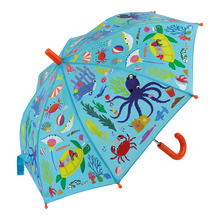 Load image into Gallery viewer, Floss and Rock Colour Changing Umbrella - Ocean
