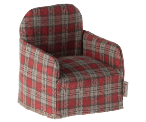 Maileg Chair Mouse - Red Checker