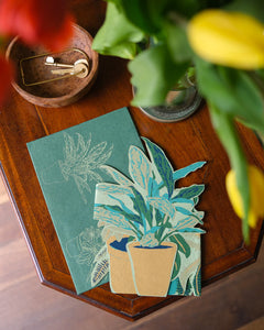 East End Press C5 Greeting Card - Concertina Plant Pot