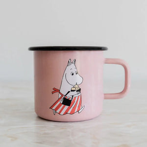 Muurla Enamel Moomin Mug 3.7dl - Moominmamma Pink